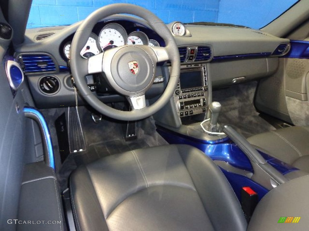 2006 911 Carrera S Cabriolet - Cobalt Blue Metallic / Stone Grey photo #33