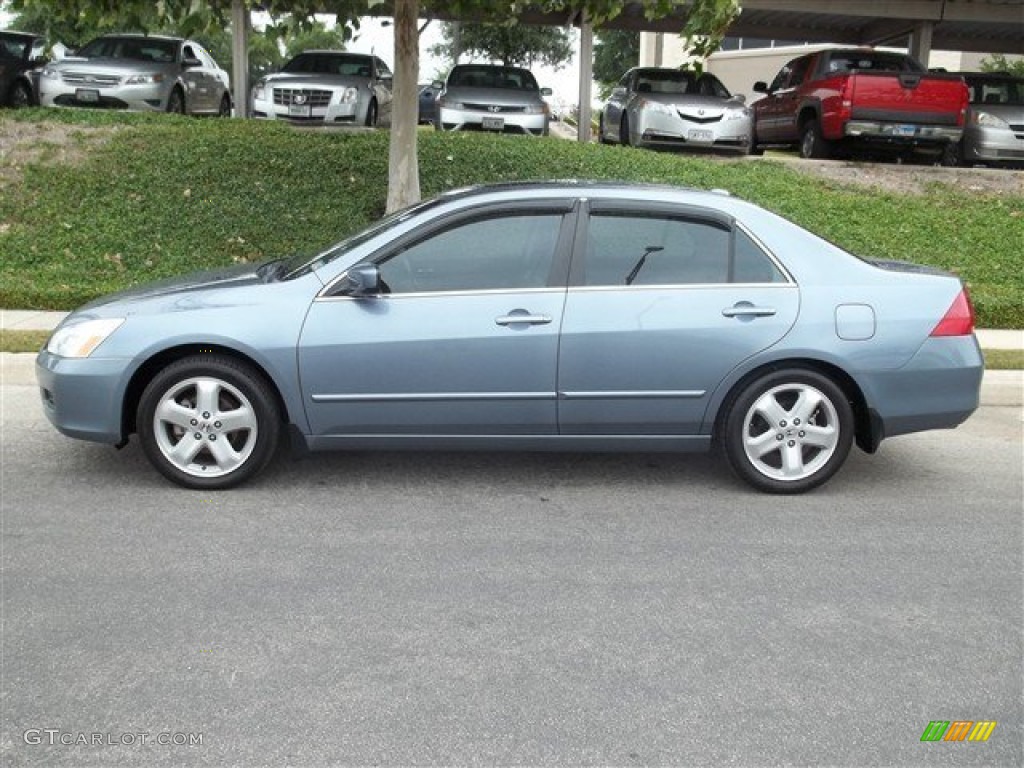 Cool Blue Metallic 2007 Honda Accord EX-L V6 Sedan Exterior Photo #81139056