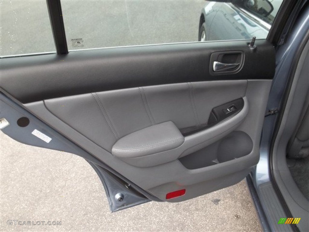 2007 Honda Accord EX-L V6 Sedan Gray Door Panel Photo #81139447