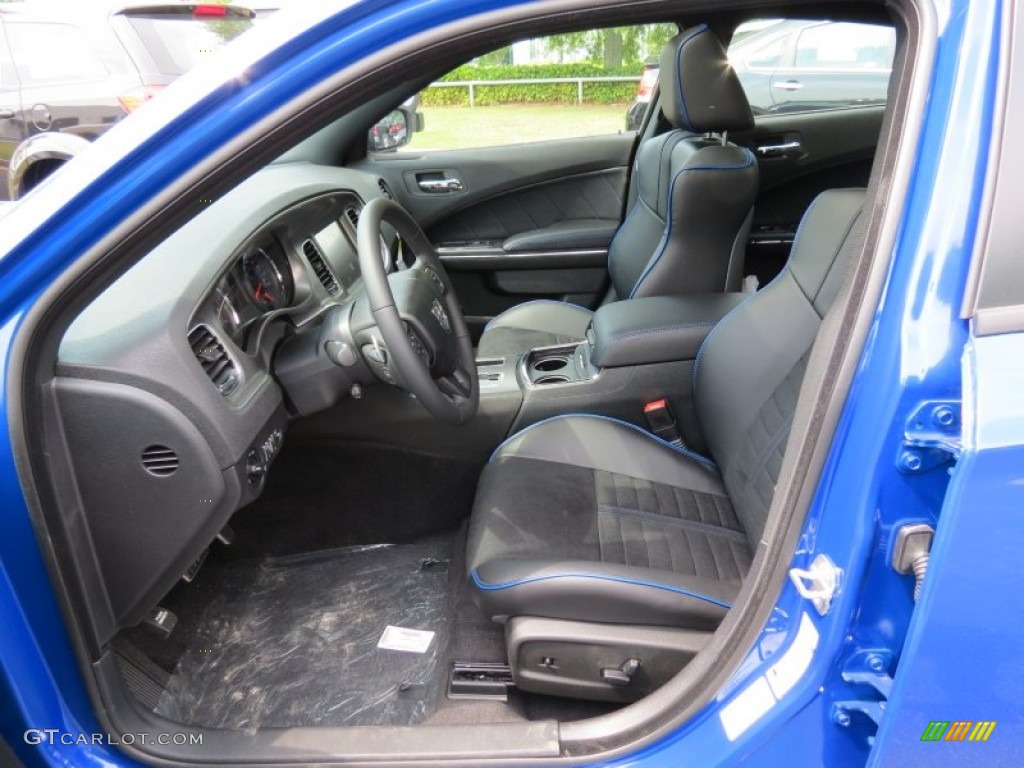 Daytona Edition Black/Blue Interior 2013 Dodge Charger R/T Daytona Photo #81139524
