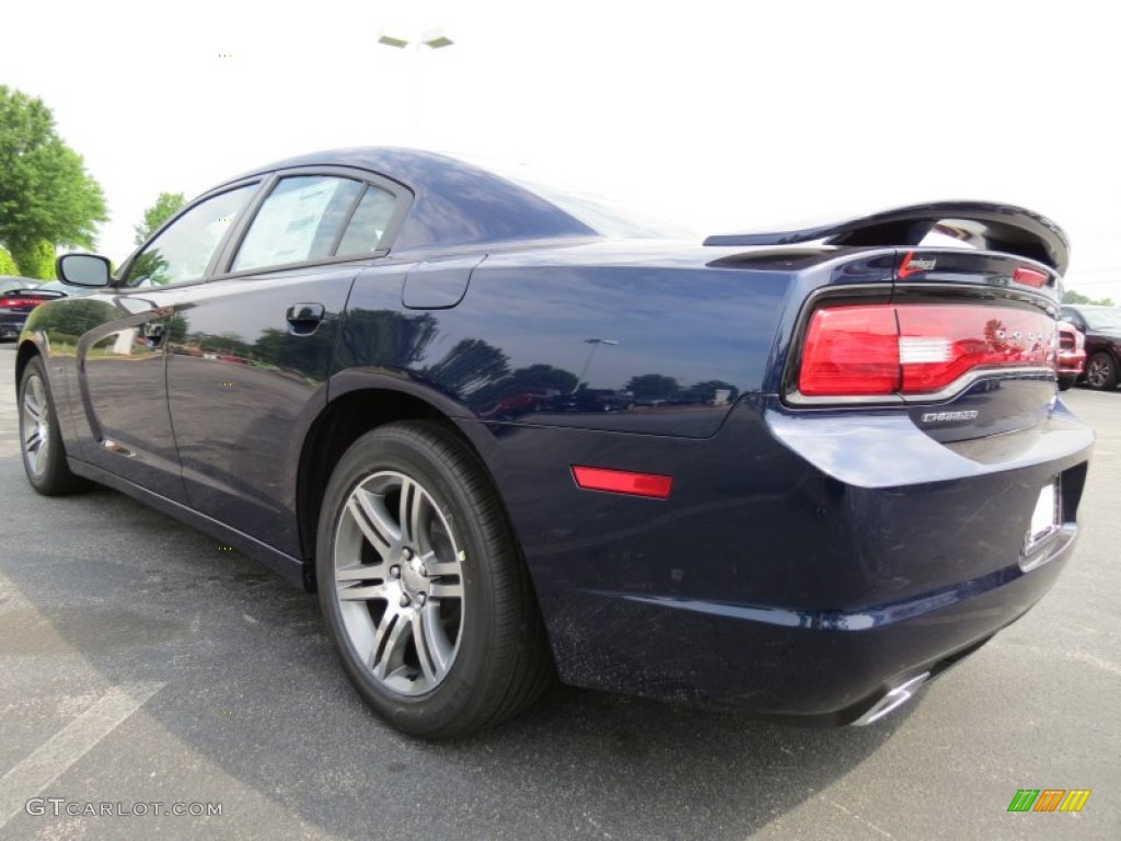 2013 Charger R/T - Jazz Blue / Black photo #2