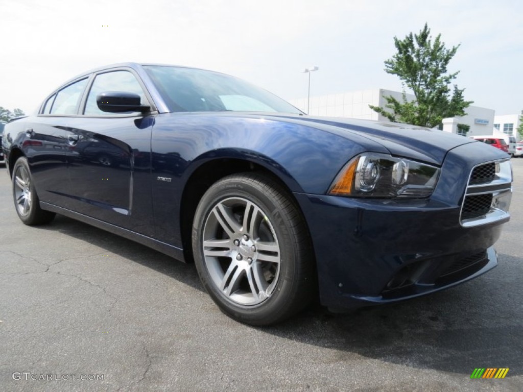 2013 Charger R/T - Jazz Blue / Black photo #4