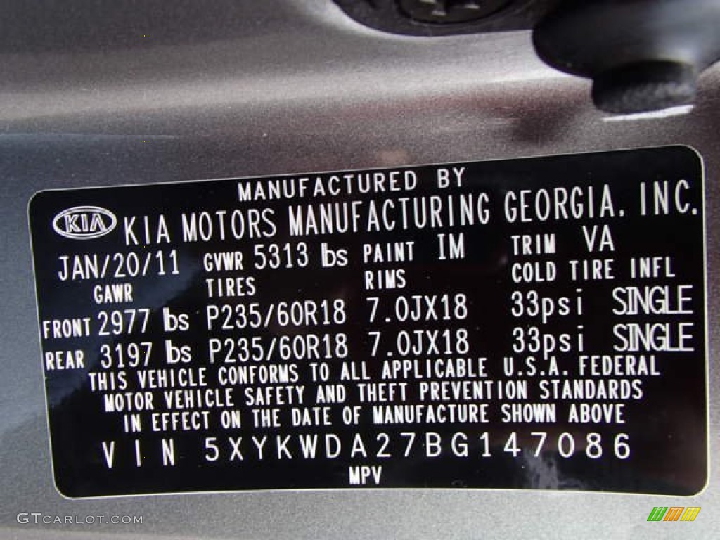 2011 Sorento SX V6 AWD - Titanium Silver / Black photo #25