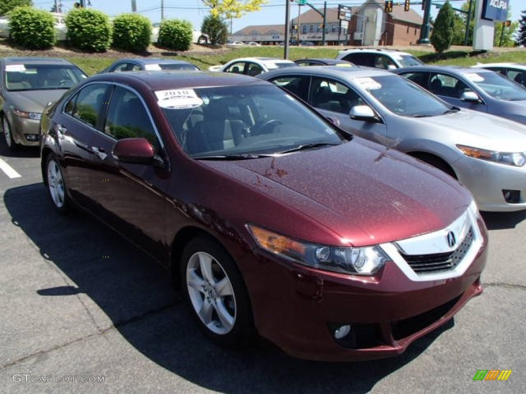 2010 TSX Sedan - Basque Red Pearl / Parchment photo #1