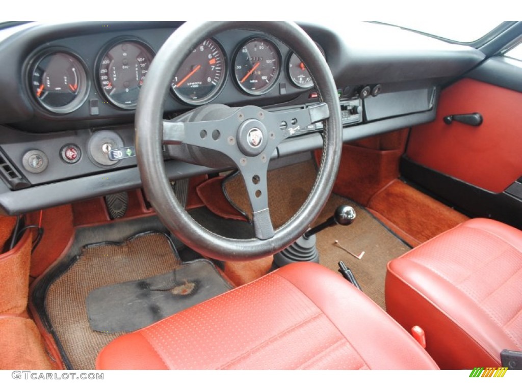 Copper Red Interior 1974 Porsche 911 S Coupe Photo #81140364