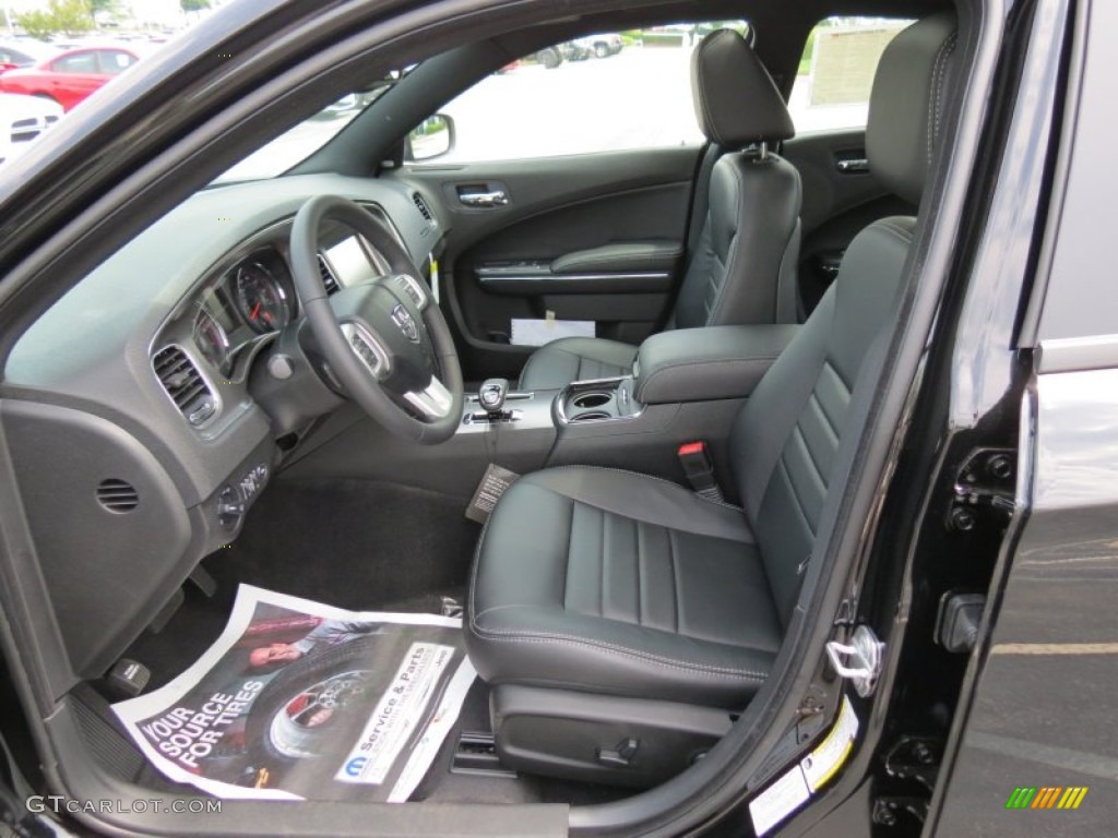 Black Interior 2013 Dodge Charger SXT Plus Photo #81141027