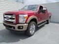 2013 Ruby Red Metallic Ford F250 Super Duty King Ranch Crew Cab 4x4  photo #7