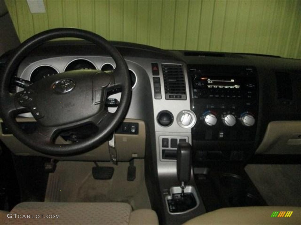 2011 Tundra SR5 Double Cab - Super White / Sand Beige photo #13