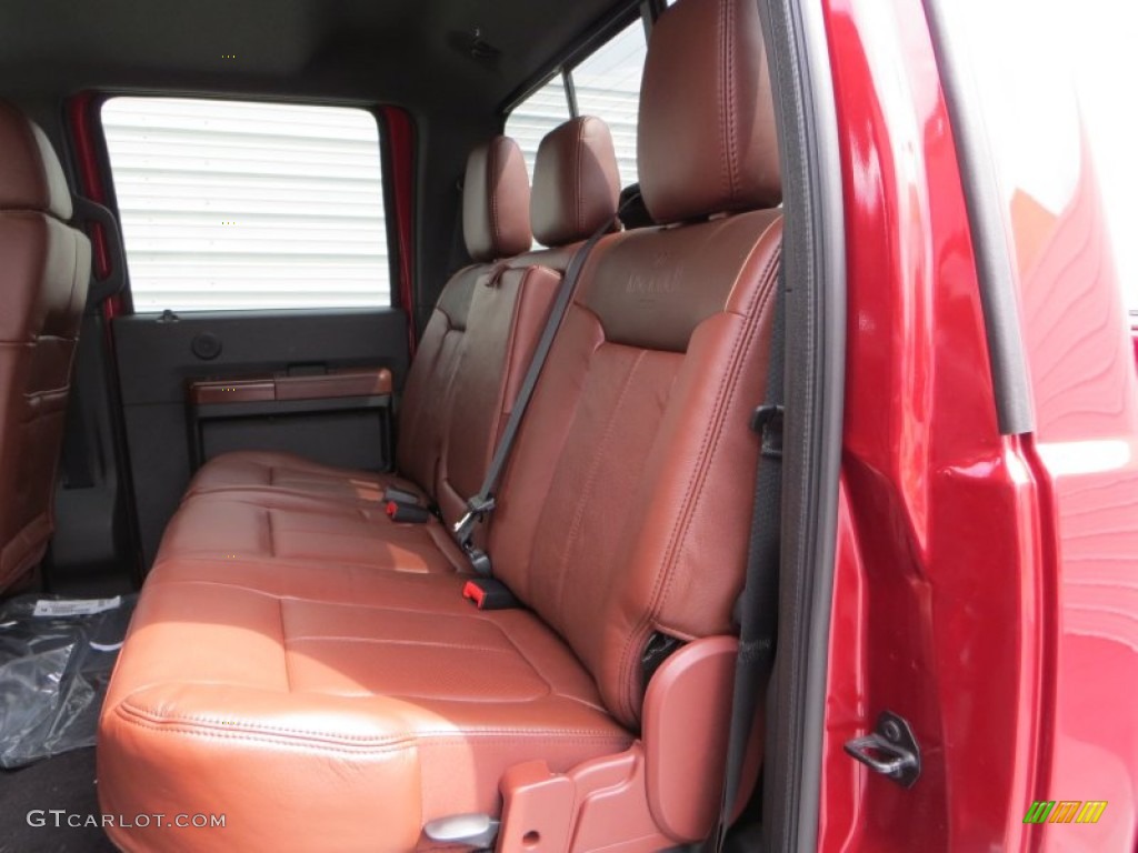 King Ranch Chaparral Leather/Adobe Trim Interior 2013 Ford F250 Super Duty King Ranch Crew Cab 4x4 Photo #81141605