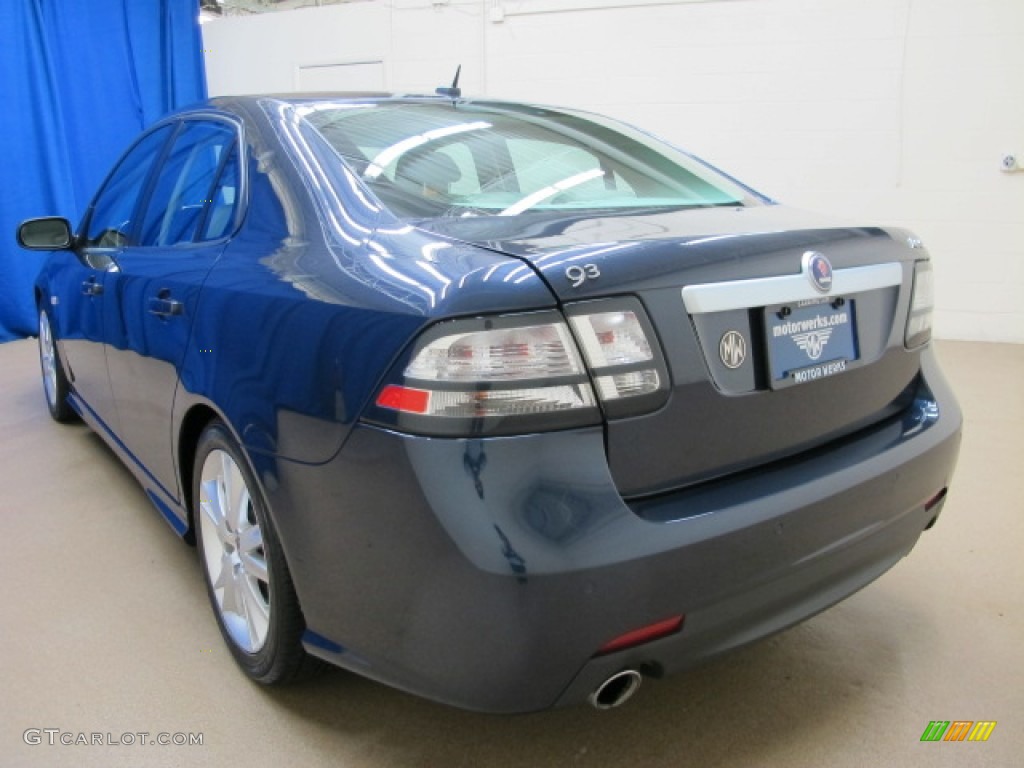 2008 9-3 Aero Sport Sedan - Nocturne Blue Metallic / Black/Parchment photo #5