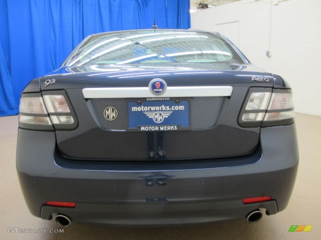 2008 9-3 Aero Sport Sedan - Nocturne Blue Metallic / Black/Parchment photo #6