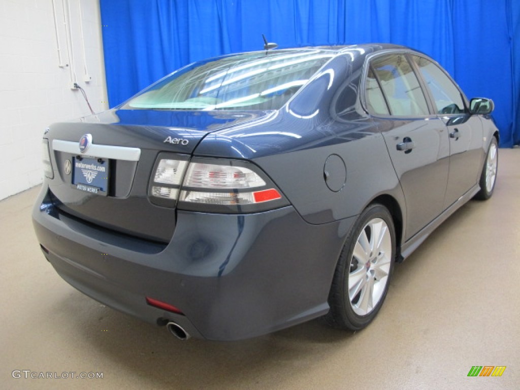 2008 9-3 Aero Sport Sedan - Nocturne Blue Metallic / Black/Parchment photo #7