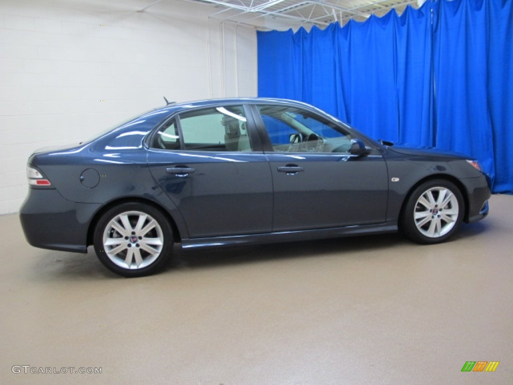 2008 9-3 Aero Sport Sedan - Nocturne Blue Metallic / Black/Parchment photo #8