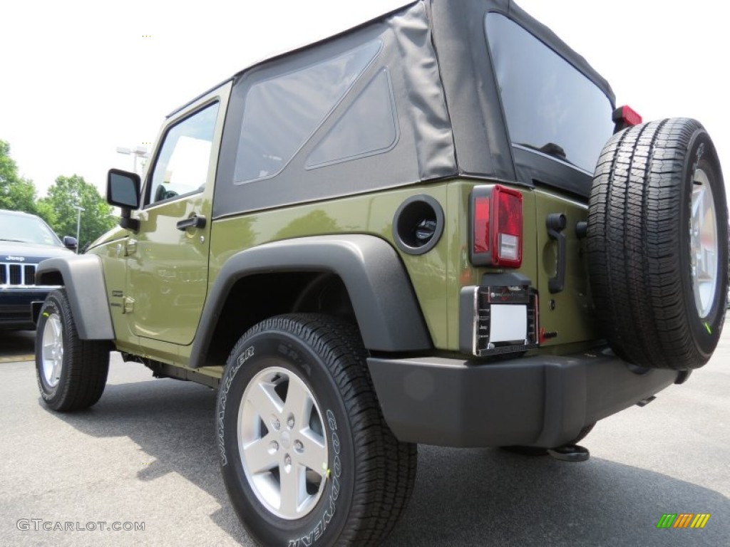 2013 Wrangler Sport S 4x4 - Commando Green / Black photo #2