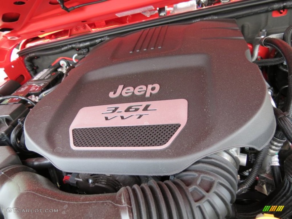 2013 Jeep Wrangler Sport 4x4 3.6 Liter DOHC 24-Valve VVT Pentastar V6 Engine Photo #81143367
