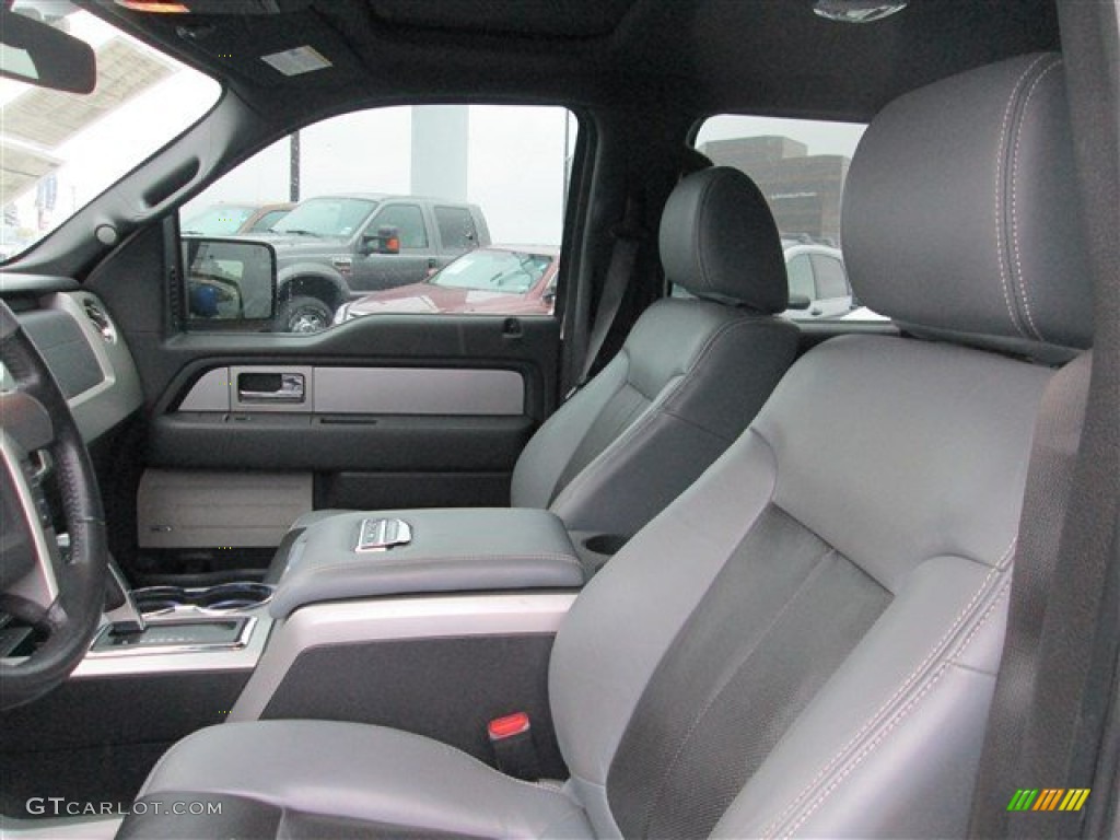 Steel Gray/Black Interior 2011 Ford F150 Limited SuperCrew 4x4 Photo #81143653