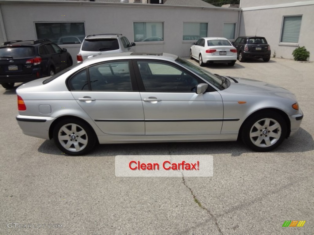 2004 3 Series 325i Sedan - Titanium Silver Metallic / Black photo #2