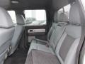 2011 Ford F150 Steel Gray/Black Interior Rear Seat Photo