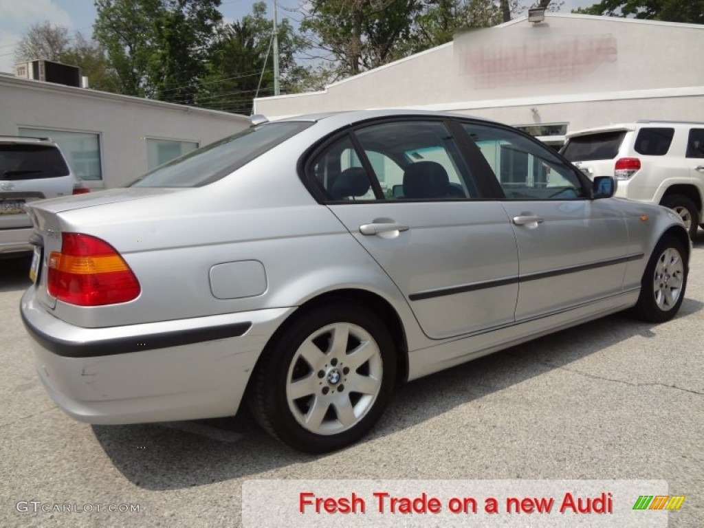 2004 3 Series 325i Sedan - Titanium Silver Metallic / Black photo #3