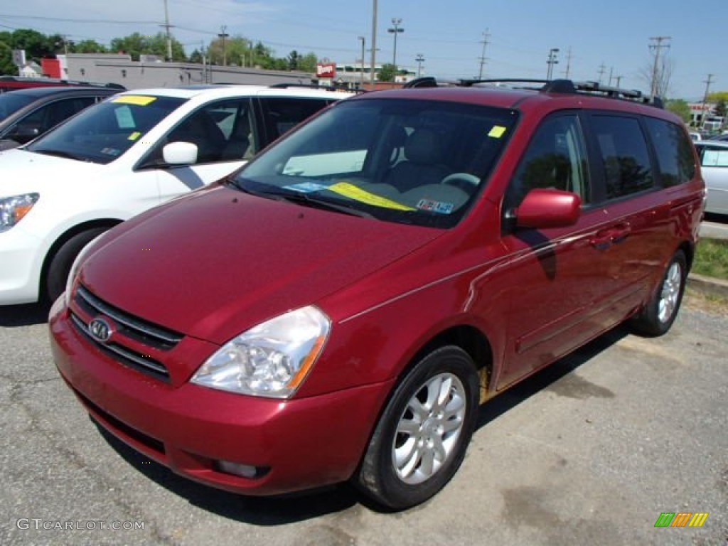Claret Red 2007 Kia Sedona EX Exterior Photo #81144090