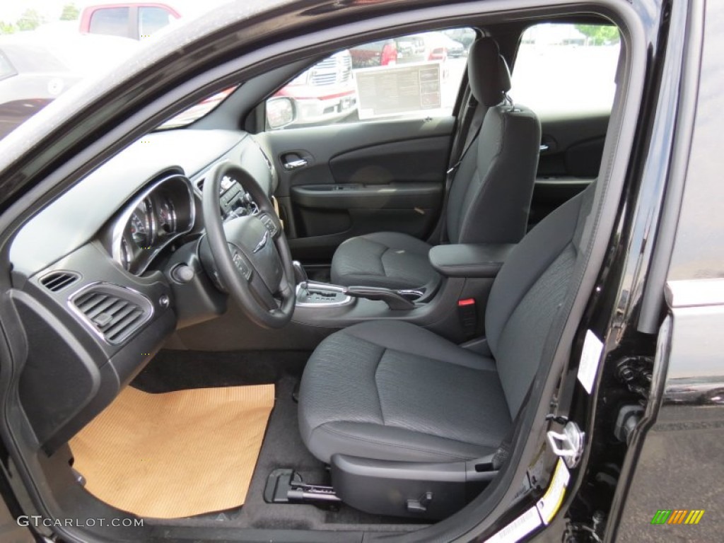 Black Interior 2013 Chrysler 200 LX Sedan Photo #81144108