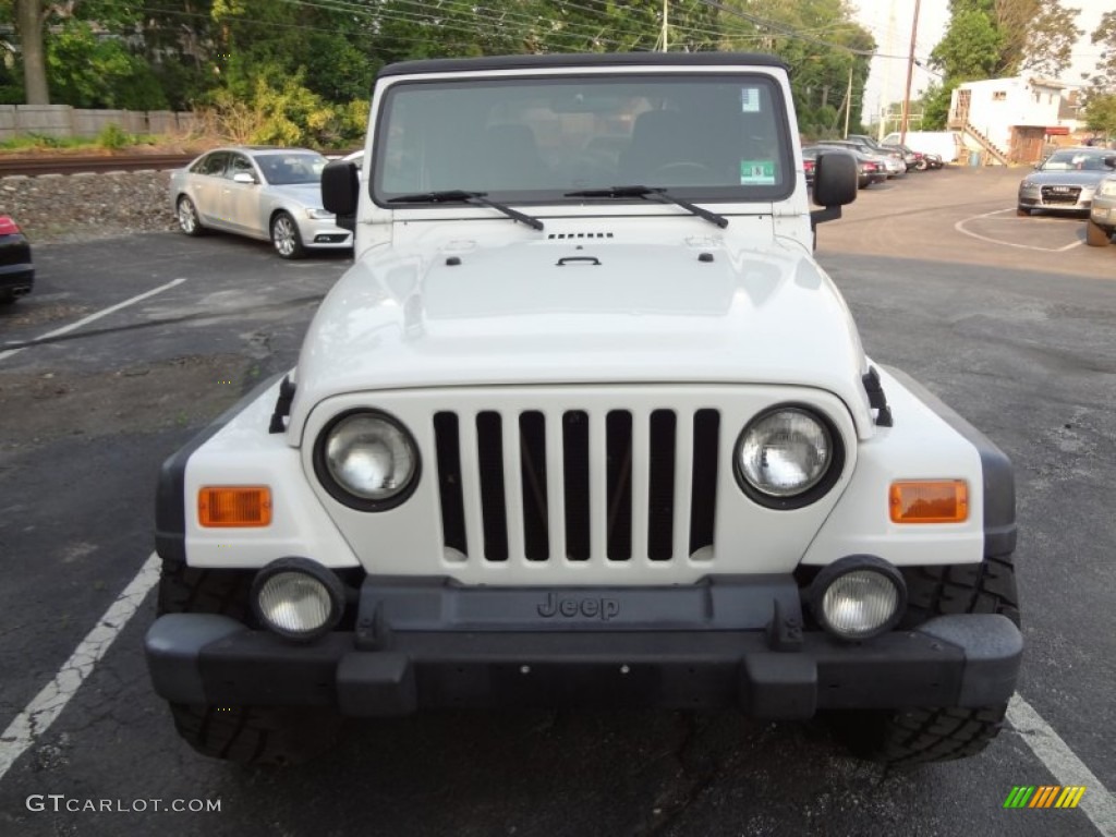 2003 Wrangler Sport 4x4 - Stone White / Dark Slate Gray photo #9