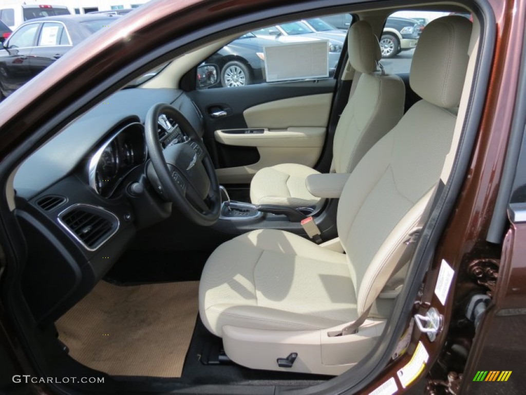 Black/Light Frost Beige Interior 2013 Chrysler 200 LX Sedan Photo #81144591