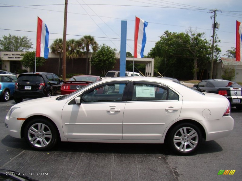 White Platinum Tri Coat Metallic 2009 Ford Fusion SEL V6 Exterior Photo #81145072