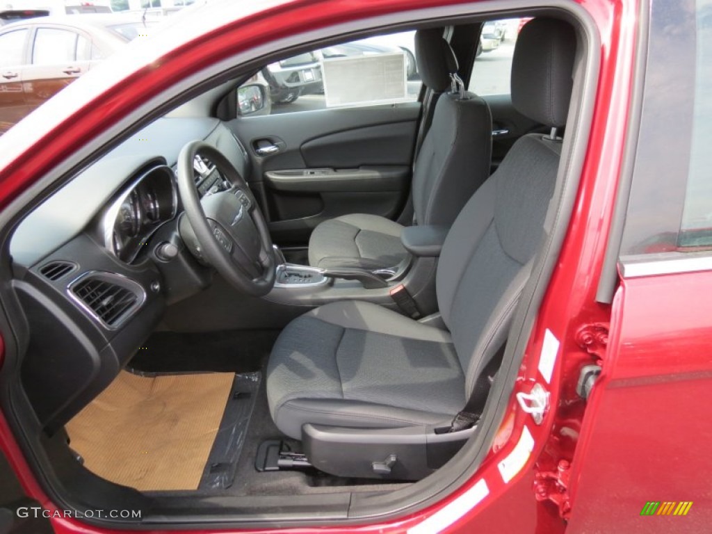 Black Interior 2013 Chrysler 200 LX Sedan Photo #81145096