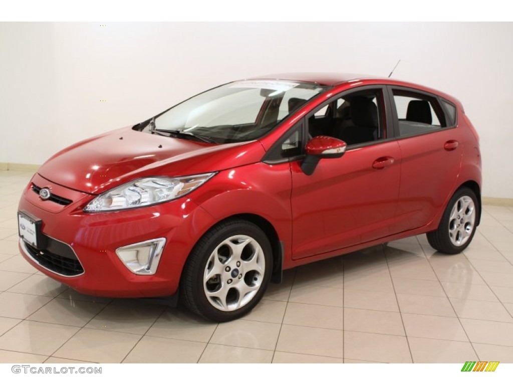 Red Candy Metallic 2012 Ford Fiesta SES Hatchback Exterior Photo #81145536
