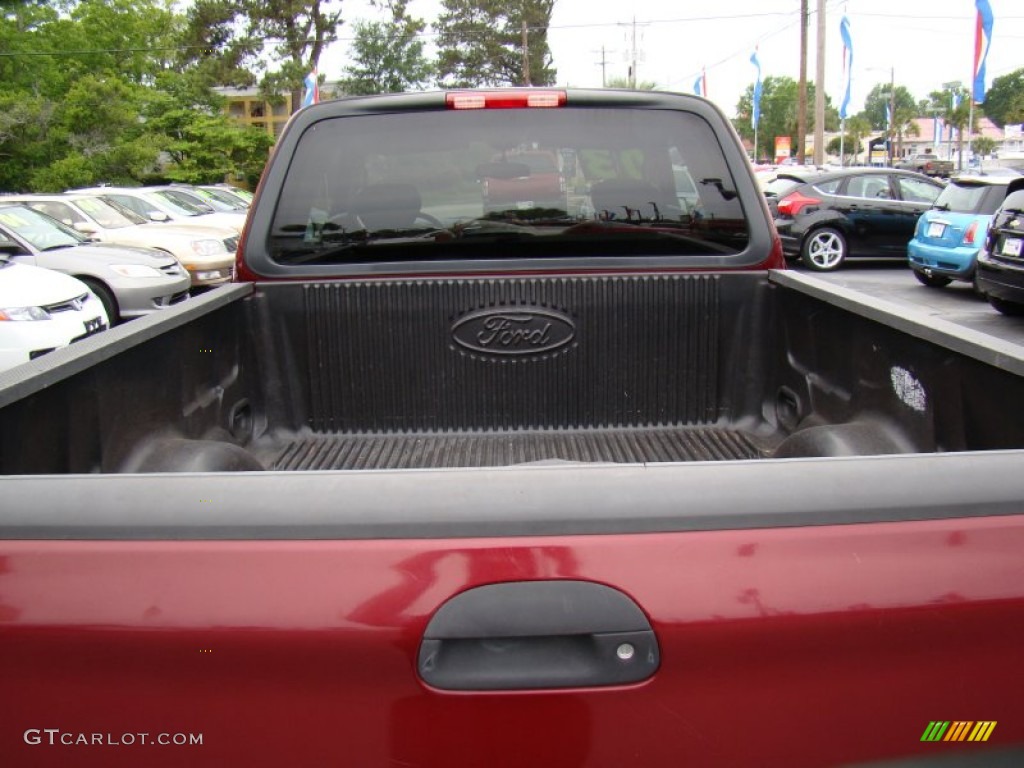 2003 F150 Lariat SuperCab - Burgundy Red Metallic / Medium Graphite Grey photo #27