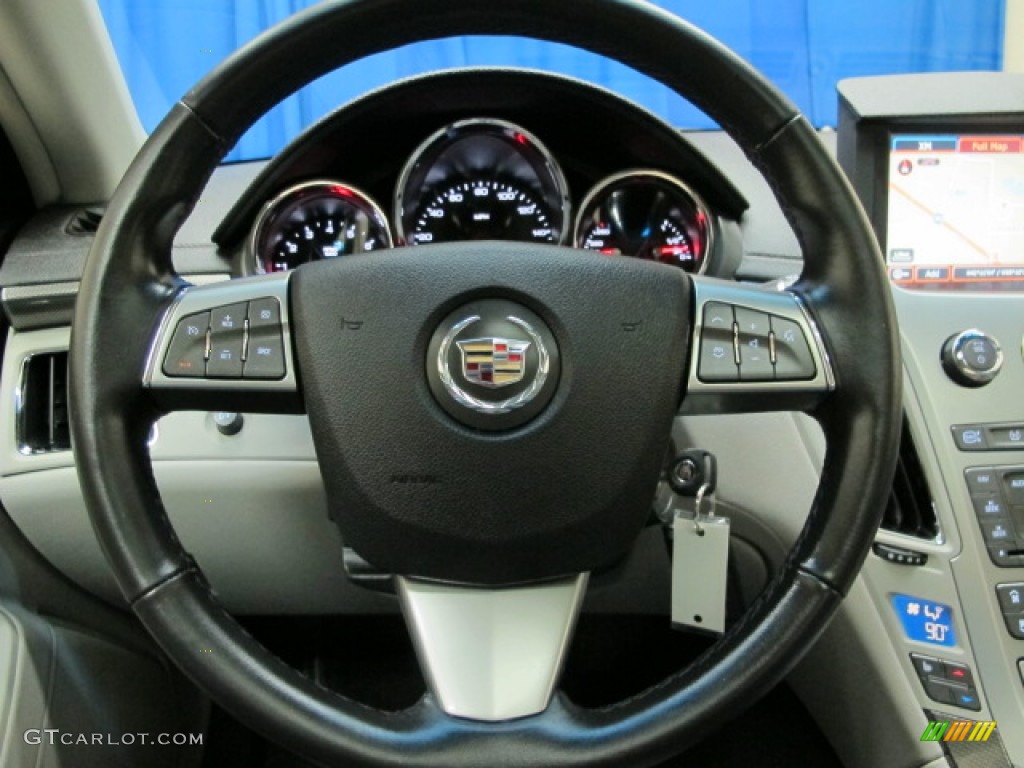 2010 Cadillac CTS 4 3.0 AWD Sedan Light Titanium/Ebony Steering Wheel Photo #81146447