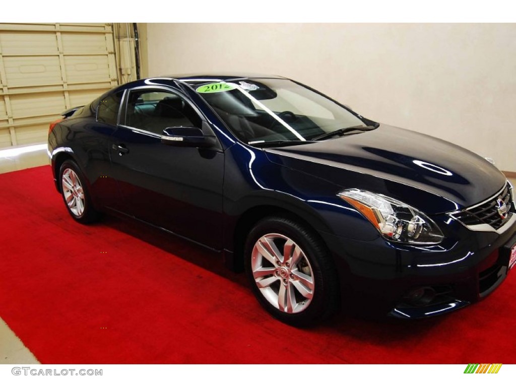 2012 Altima 2.5 S Coupe - Navy Blue / Charcoal photo #1