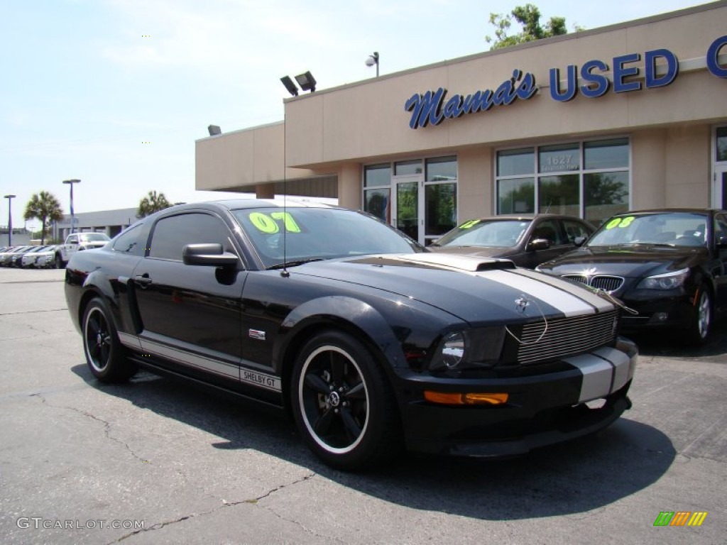2007 Mustang Shelby GT Coupe - Black / Dark Charcoal photo #3
