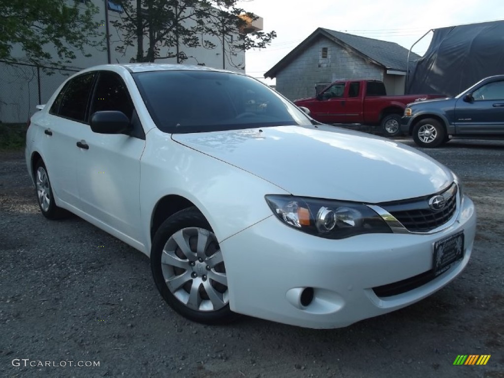 Satin White Pearl 2008 Subaru Impreza 2.5i Sedan Exterior Photo #81147382