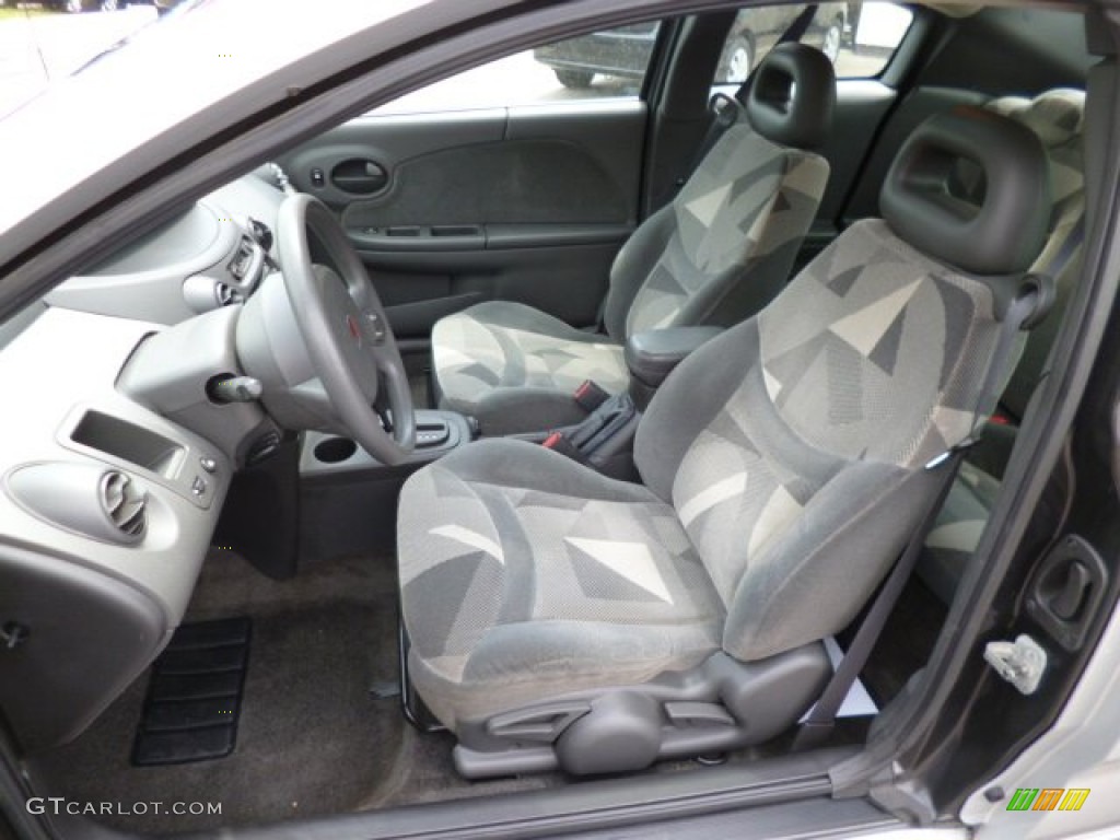 Gray Interior 2003 Saturn ION 3 Quad Coupe Photo #81147588