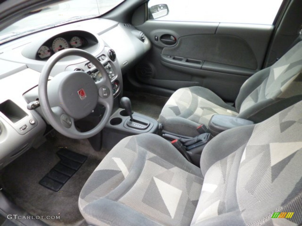 Gray Interior 2003 Saturn ION 3 Quad Coupe Photo #81147608