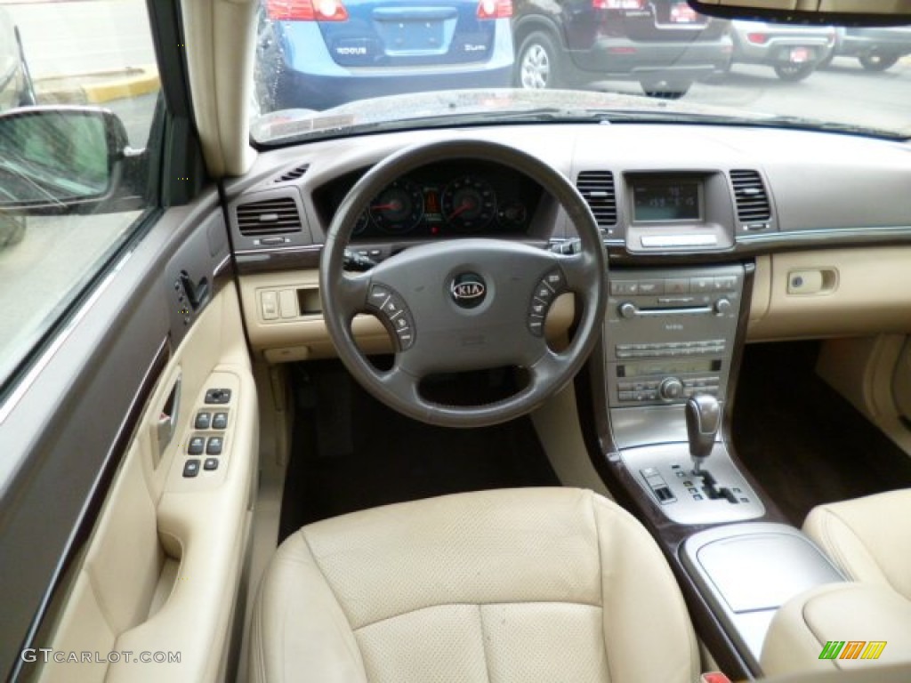 2008 Kia Amanti Standard Amanti Model Beige Dashboard Photo #81147999