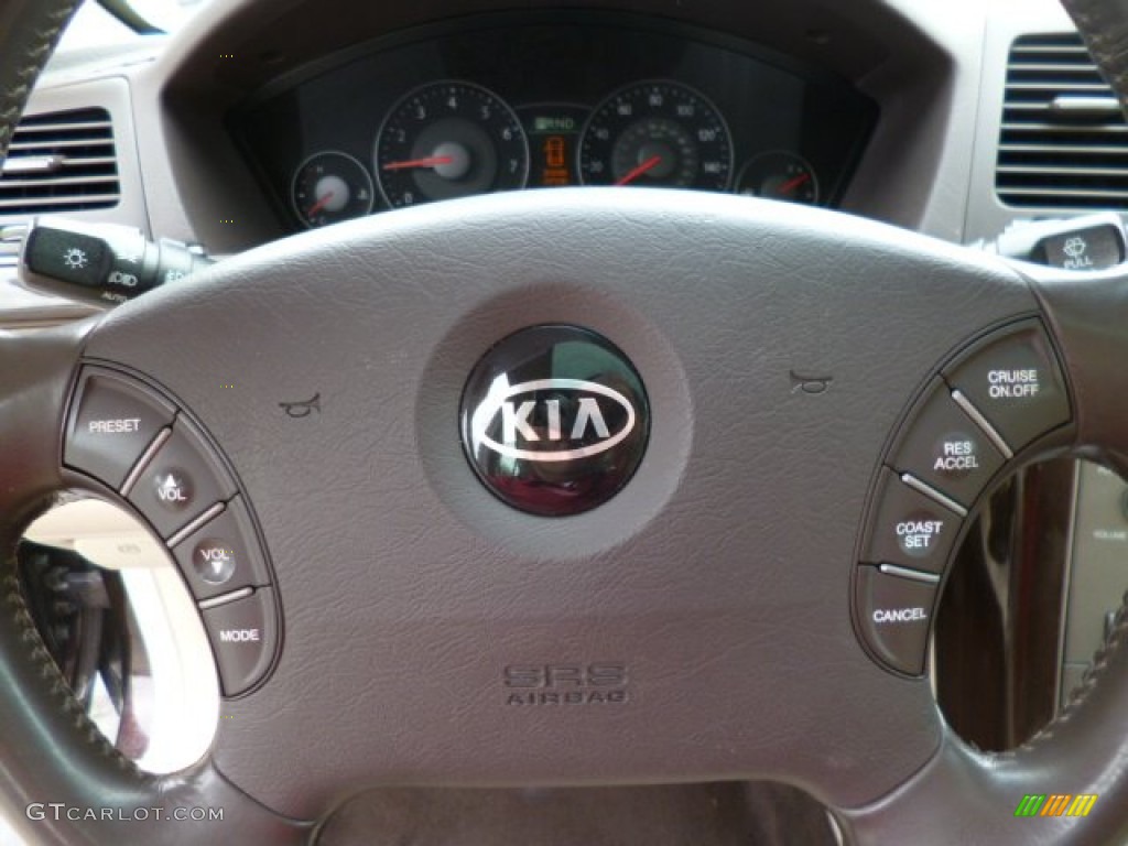 2008 Kia Amanti Standard Amanti Model Beige Steering Wheel Photo #81148091