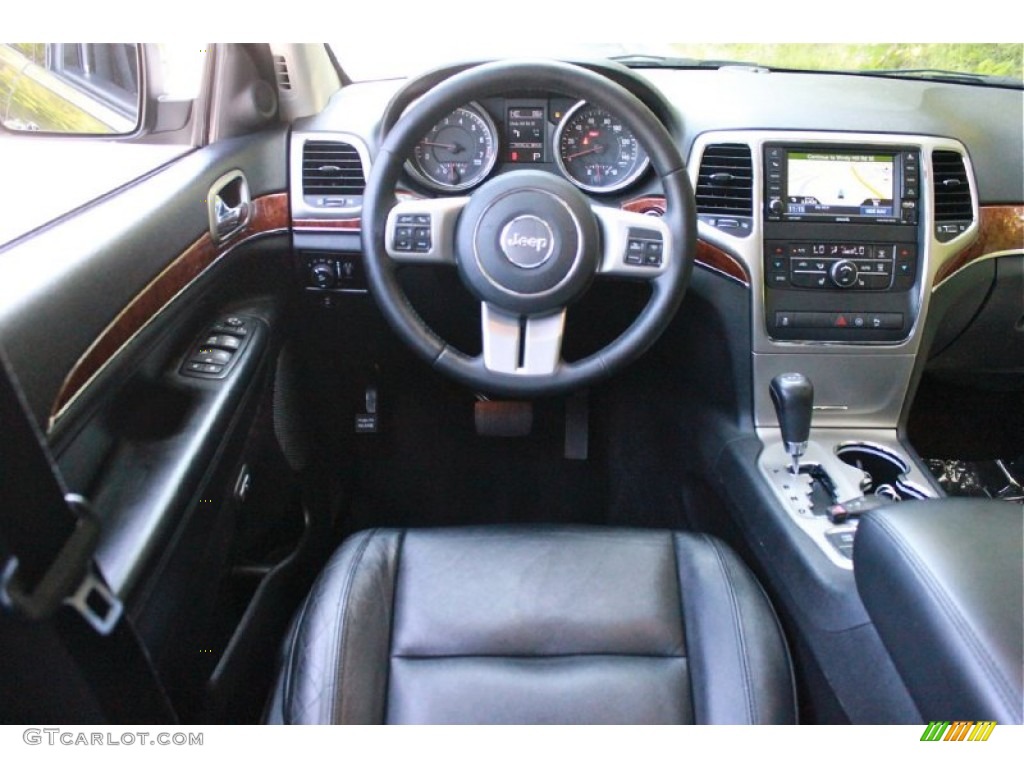 2012 Jeep Grand Cherokee Limited 4x4 Black Dashboard Photo #81149286