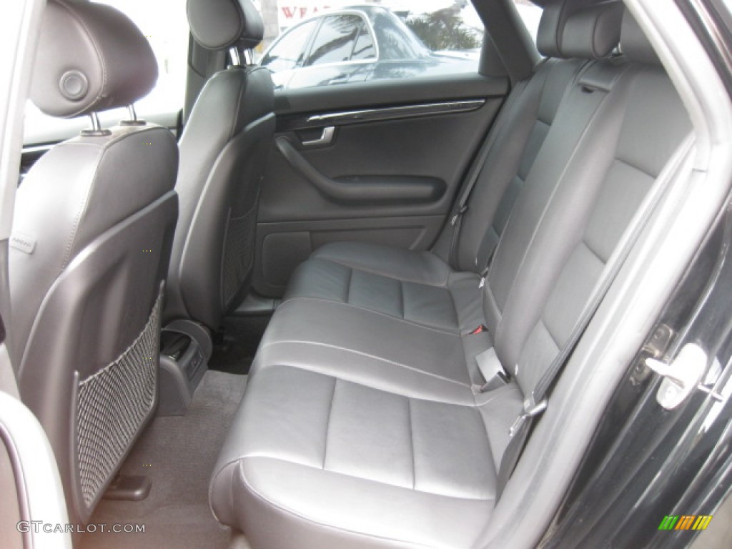 2008 Audi A4 2.0T Sedan Rear Seat Photos