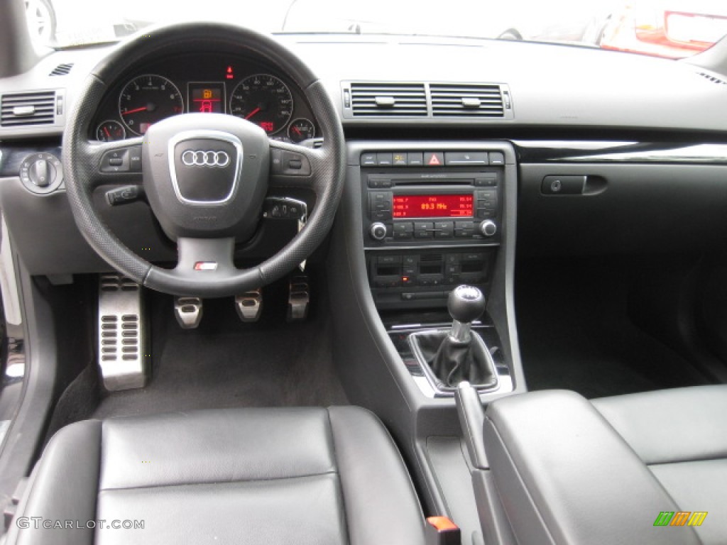 2008 Audi A4 2.0T Sedan Black Dashboard Photo #81149369