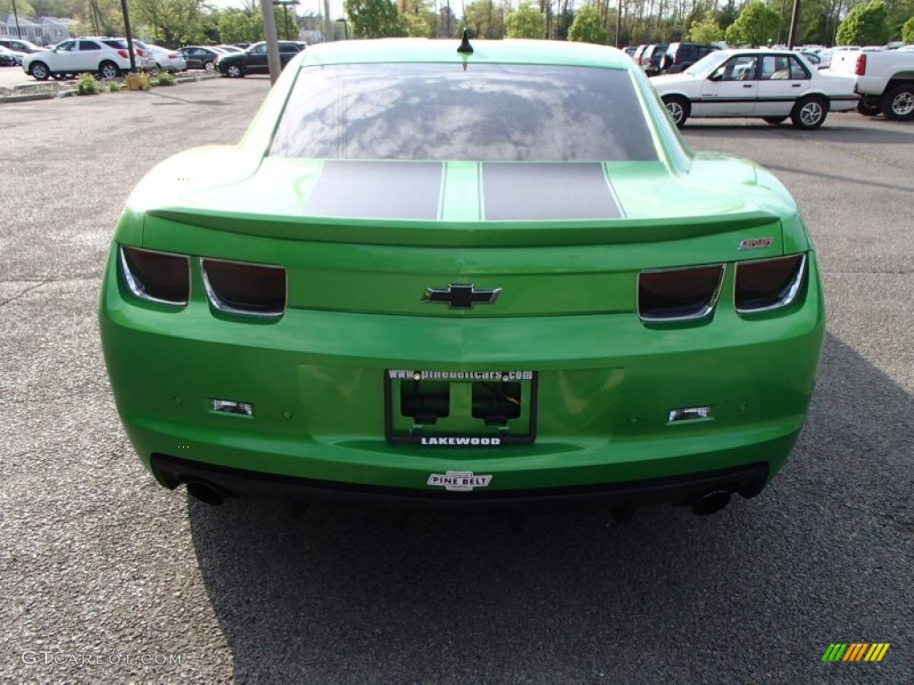 2011 Camaro SS/RS Coupe - Synergy Green Metallic / Black photo #5