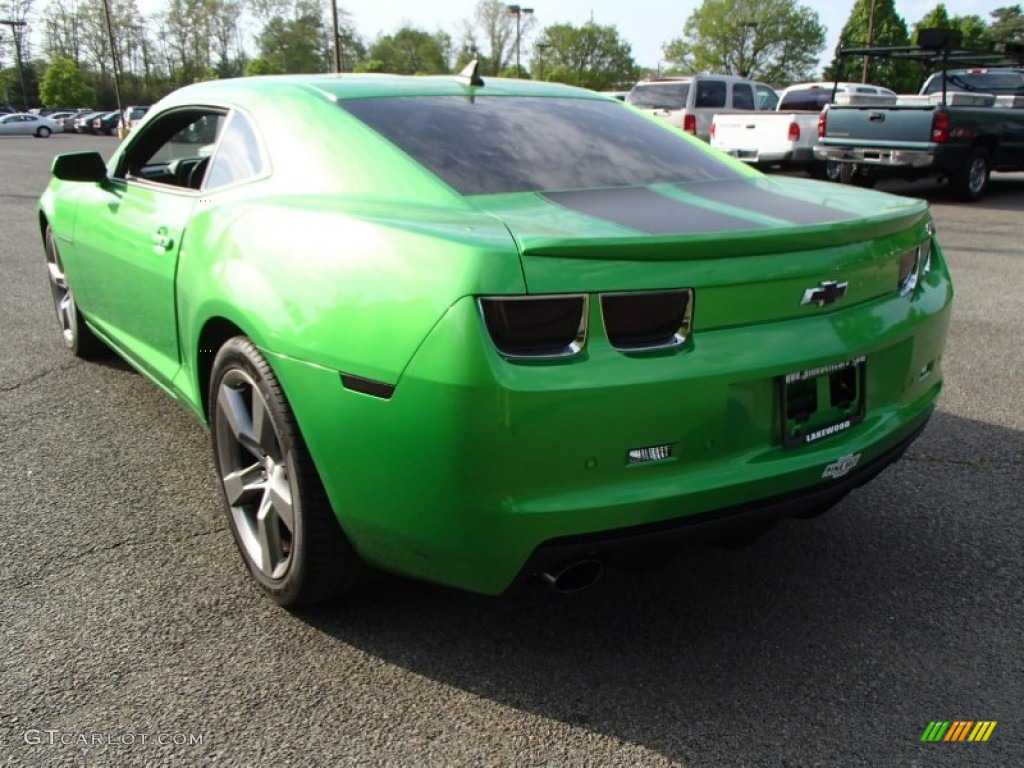 2011 Camaro SS/RS Coupe - Synergy Green Metallic / Black photo #6