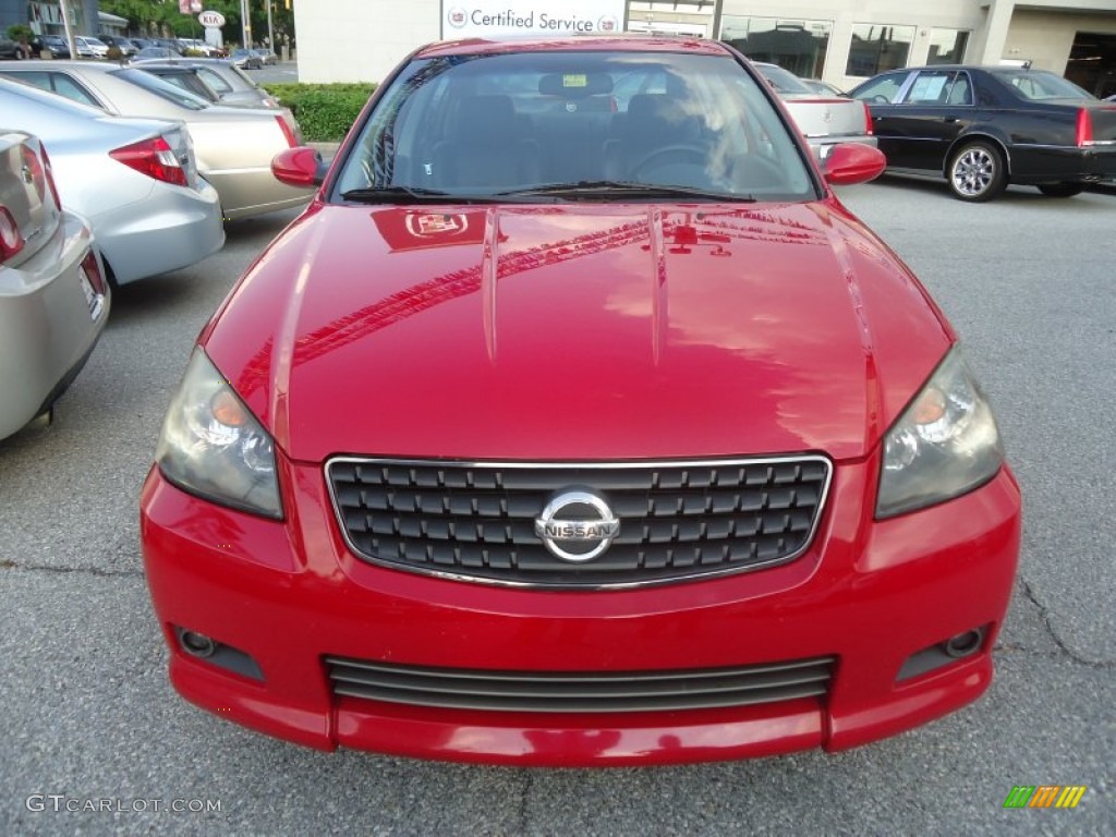 2005 Altima 3.5 SE-R - Code Red / SE-R Charcoal photo #3