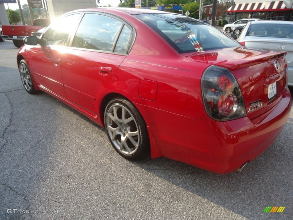 2005 Altima 3.5 SE-R - Code Red / SE-R Charcoal photo #5