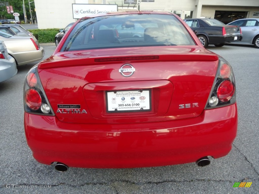 2005 Altima 3.5 SE-R - Code Red / SE-R Charcoal photo #6