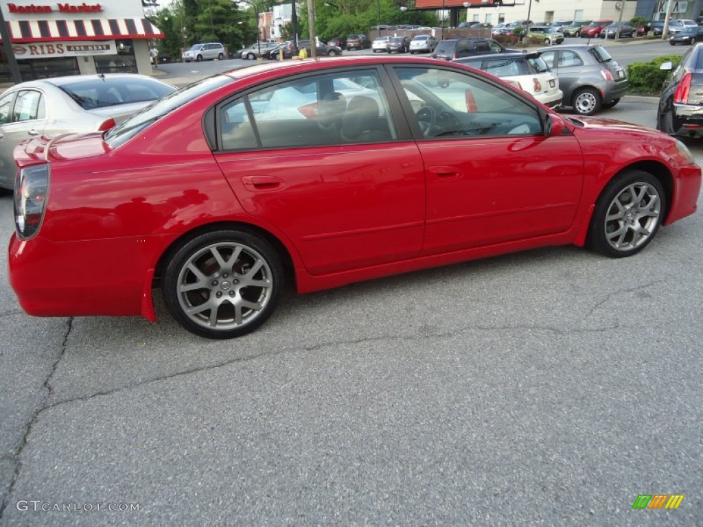2005 Altima 3.5 SE-R - Code Red / SE-R Charcoal photo #7