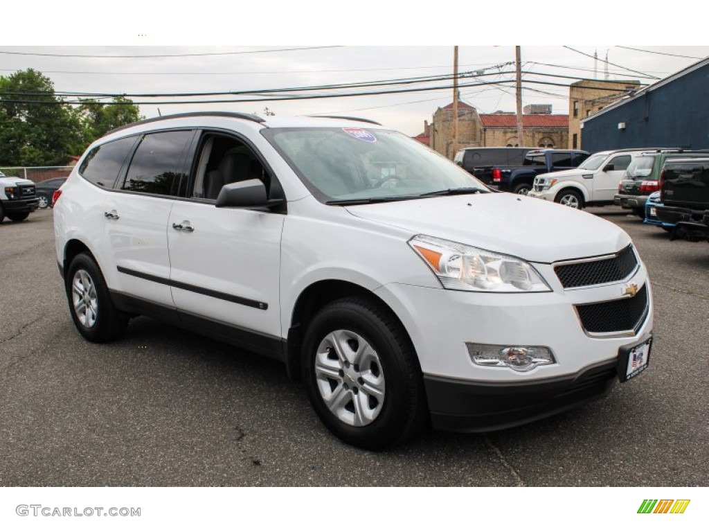 Summit White 2009 Chevrolet Traverse LS AWD Exterior Photo #81150614