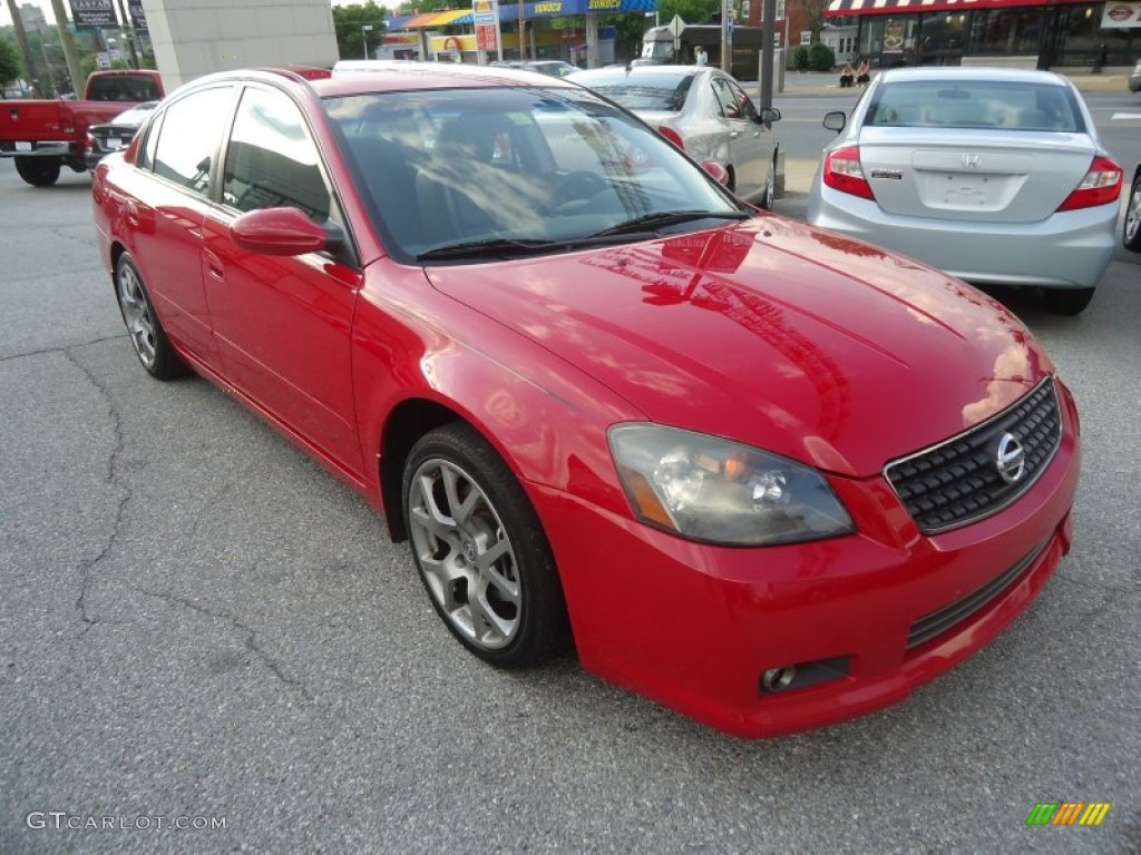 2005 Altima 3.5 SE-R - Code Red / SE-R Charcoal photo #8